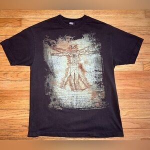 Vintage 2000s Marvel Vitruvian Spiderman Graphic Tee Large